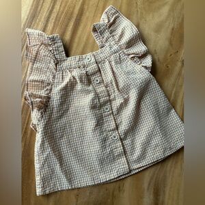 Zara Gingham Kids Blouse 4-5T
